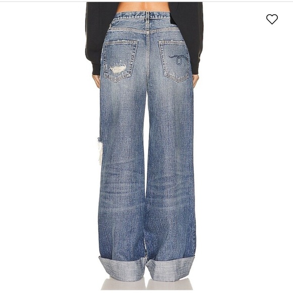 New R13 Lisa Baggy Jeans in Reese Wash Size 26 - Picture 8 of 10
